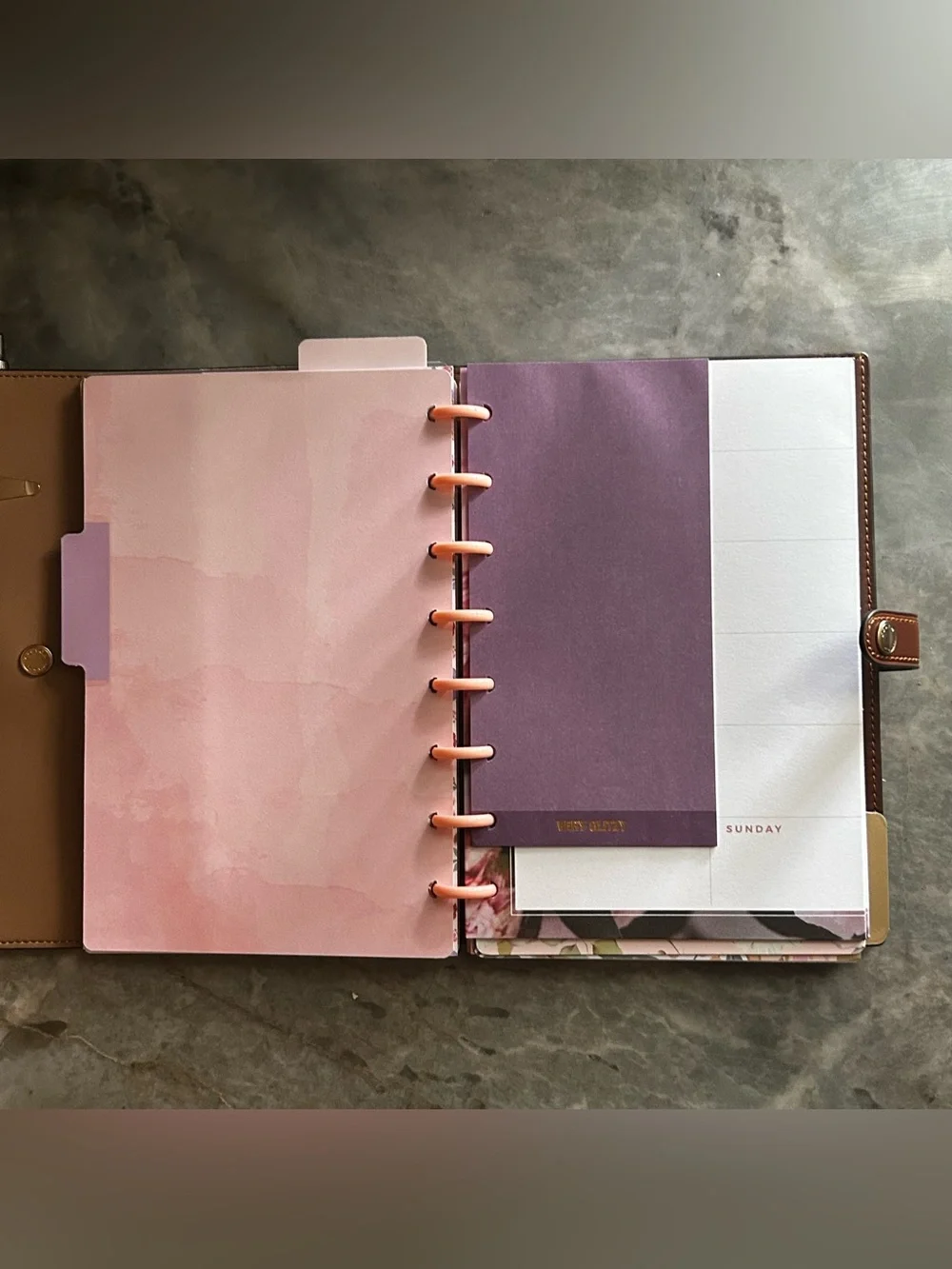 Planner / Agenda insert for Coach notebook cover